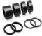HQCM Spacer Fahrrad 1 1/8 Zoll, Kohlefaser 8 Stück 3 5 10 15 20mm Ahead Abstandshalter MTB Rennrad Distanzscheiben Karbon Lenker Headset Vorbau Spacer Set