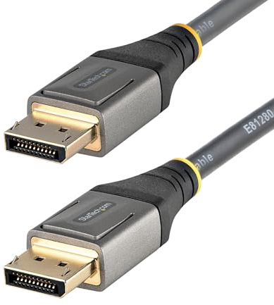 StarTech.com 16ft (5m) VESA Certified DisplayPort 1.4 Cable - 8K 60Hz HDR10 - Ultra HD 4K 120Hz Video - DP 1.4 Cable/Cord - For Monitors/Displays - DisplayPort to DisplayPort Cable - M/M (DP14VMM5M)