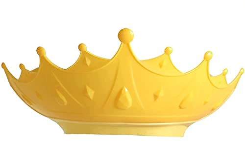 LATRAT Cuffia da Bagno Protezione Morbida Cappello, Cuffia da Doccia per Bambini Regolabile a Forma di Corona Cuffia da Bagno Cuffia per Shampoo per Bambini di Protezione degli Occhi
