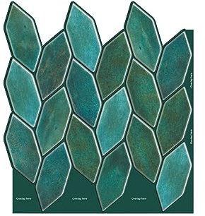 MOSAICOWALL Peel & Stick Backsplash self Adhesive Tile,3D Wall PU Gel Vinyl Tiles for Home Decor,Stick on Kitchen Bathroom Backsplash - Style 70 (Set of 10 Tiles)