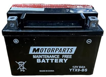 BATTERIA MOTORPARTS MINARELLI YTX9-BS 12V 8AH COMPATIBILE CON KAWASAKI Z750-750 CC 2007 - SENZA MANUTENZIONE COMPLETA MOTO SCOOTER SPECIFICA