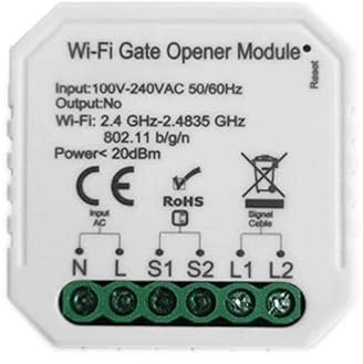 Ouvre-porte WiFi Garage Door Opener avec capteur inclus, ouvre-porte intelligent pour porte de garage, contrôle d'application Tuya, contrôle vocal compatible avec Alexa et Google Home