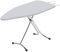 Prestige Plus Bügeltisch, hergestellt in Italien, 123 x 48 cm, verchromter Stahl, gepolsterter Bezug