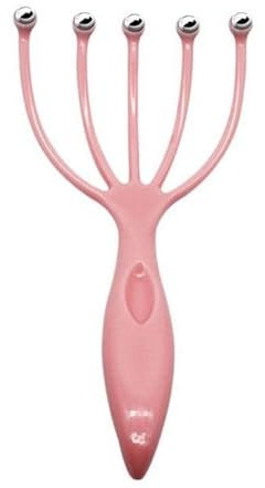 PARENCE.- Instrument der Ballmassage für den Kopf - Rechenförmiger Kopfschaber - Kopfmassage, Nacken, Anti-Stress, verbessert die Durchblutung