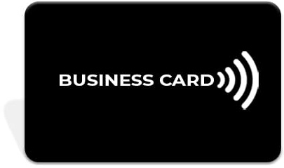 Biglietto da Visita Digitale Pvc Contacless NFC (Nero)
