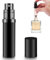 yuejuhe Vaporisateur Parfum Rechargeable, 5 ml Flacon Voyage Portable, Bouteille de Poche, Atomiseur Vide pour Voyager (Noir)