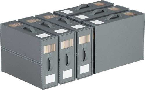 WANGIRL Confezione da 6 Organizer Lenzuola, Contenitori Sottoletto, Scatola Organizer per Biancheria da Letto con Cerniera per Copripiumini, Vestiti e Coperte, Grigio Scuro