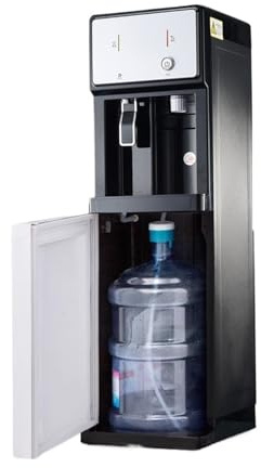 DECAKE ‌Distributore d'Acqua con filtrazione a 4 stadi/Refrigeratore da Pavimento/Distributore d'Acqua con Caricamento dal Basso‌, Acqua bollente a 90°C e Acqua ghiacciata a 10