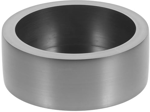 GARVALON Crisol para Fundir Metales Redondo de Grafito Alta Conductividad Térmica y Buena Dureza, Molde de Lingote para Fundición de Plata y Cobre en Experimentos