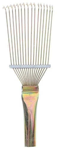 ULTECHNOVO Horse Grooming Rake, Metal Horse Hair Brush for Mane & Tail | Lifts loose fur and shed hair while combing mane and tail, for routine horse grooming and coat care