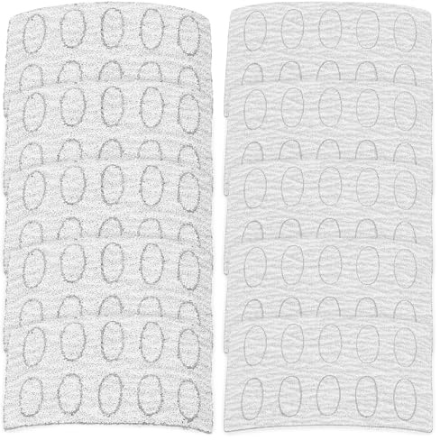 NUOBESTY Electric Foot File Sanding Pads 10 Sheets Oval Sanding Discs for Nail Art and Ages Manicure Use
