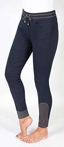 PFIFF dam Sweat ridbyxor dam ridbyxor knätrim Sweat Reithose Damenreithose Kniebesatz