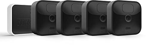 Blink Outdoor with two-year battery life | Wireless HD smart security camera, motion detection, Alexa enabled | 4-Camera System with Sync Module