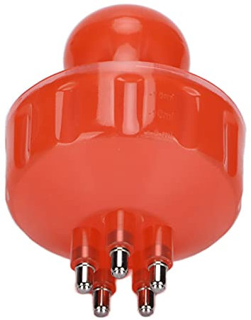 Applicatore per il trattamento del cuoio capelluto, applicatore per cuoio capelluto portatile non irritante in lega per capelli restauratore per olio per capelli per la casa(rosso)