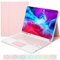CHAINORA Funda con Teclado Español para iPad Air 6th 11”2024,iPad Air 5/4 Generación 10.9”2022/2020, con Touchpad, Carcasa PU Delgada con Retroiluminados Bluetooth Inalámbrico (Pink)