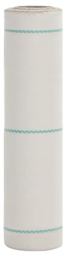 Sufrk Weiße Membran zur Unkrautbekämpfung 0,5 x 200 m aus Polypropylen, Unkrautvlies, Unkrautvlies für den Garten, wasserdurchlässiges Gewebe, Stabilisierung mit U-V-Strahlen, Barriere gegen Kräuter