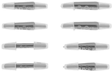 Be In Your Mind Lot de 8pcs Plombs de Pêche Verrouillables en Tungstène de 0,5g 1g 1,5g 2g en Acier Tungstène pour Bar Brochet Eau Salée Eau Douce