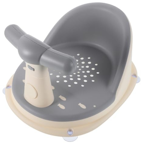 ibasenice Seggiolino da Vasca per Ragazzo Ragazza con Base Antiscivolo in Pp e Tpe Sedile Ergonomico per Ragazzo Ragazza Design Accattivante per Bagnetto