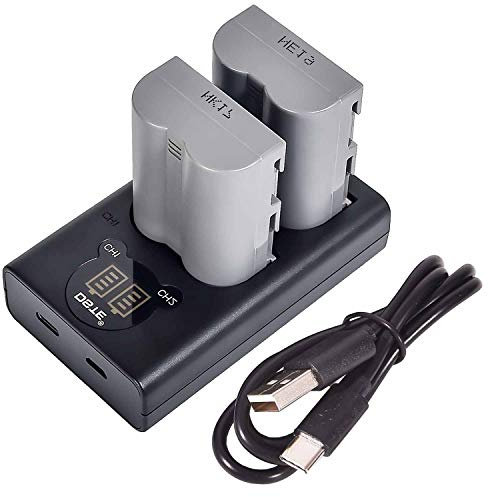 DSTE DE 2X EN-EL3E Ricambio Batteria + Dual USB Charger con Display LCD Compatibile per EN-EL3 e Nikon D30, D50, D70, D70S, D90, D80, D100, D200, D300, D300S, D700 Digital SLR Fotocamera