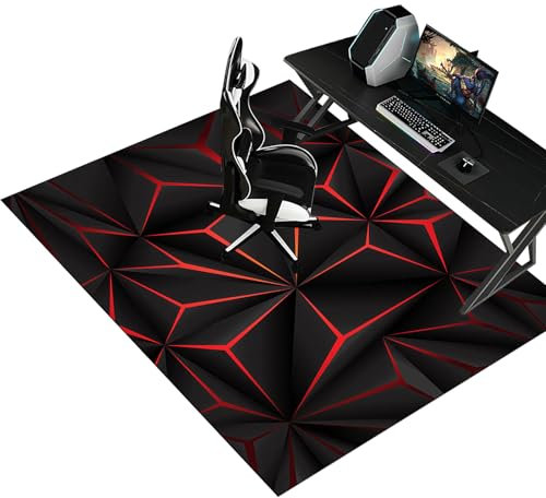Gaming Bürostuhl Unterlage | Bürostuhl Unterlage | Bodenschutzmatte Bürostuhl | Bodenschutzmatte für Hartböden | Bodenmatte Stuhlunterlage | Schreibtischstuhl unterlage für Laminat 120 x 140 cm