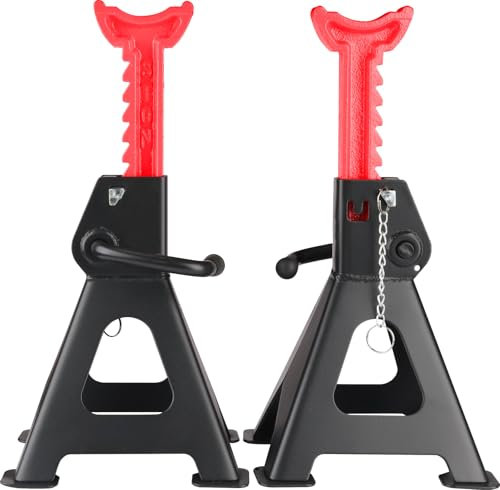 KS Tools 160.1250 Performance Stahl-Unterstellbock mit Schnellverstellung, 3000 kg, paarweise