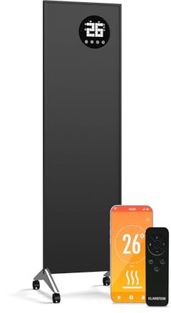 Klarstein Wonderwall Smart 400W Infrared Panel Heater- Wall Mounted, Efficient, Wifi, App, Alexa Compatible,Instant Heat,LED Display, Overheat Protection, Ideal up to 10m²