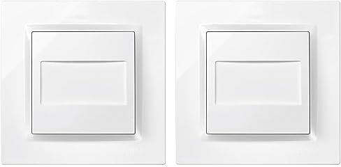 Simon TAPA CIEGA BLANCO SIMON 10 (Paquete de 2)