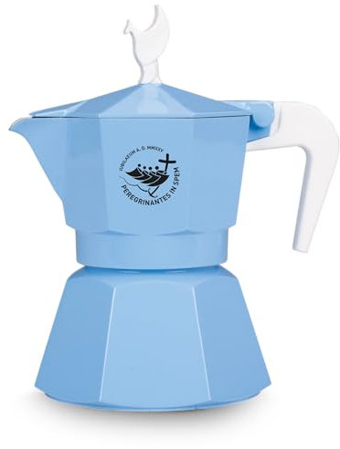 MOKAVIT Alfonsina Giubileo - Cafetera Italiana - Cafetera Italiana Induccion 3 Tazas, Cafetera Induccion 3 Tazas, Moka Induccion 3 Tazas, Cafetera Moka, Cafetera para Induccion - Made in Italy