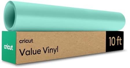 Cricut Value Vinyl | 30.5 cm x 3 m (12 x 10 ft) | Self Adhesive Permanent Vinyl for All Cricut Cutting Machines | Mint