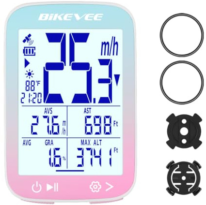 Bikevee Wireless GPS Bike Computer, 2.4 Screen, 650mAh, IPX7