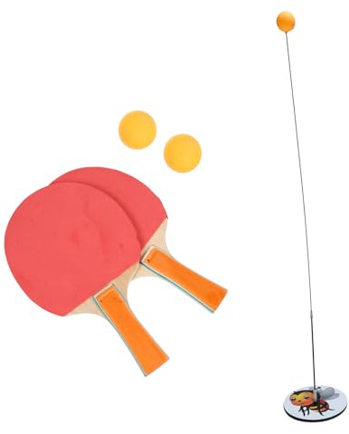 TOGEVAL Elastic Table Tennis Training With Sturdy Base Wooden Rackets Balls For Indoor And Outdoor Practice Interactive Toy For And Beginners