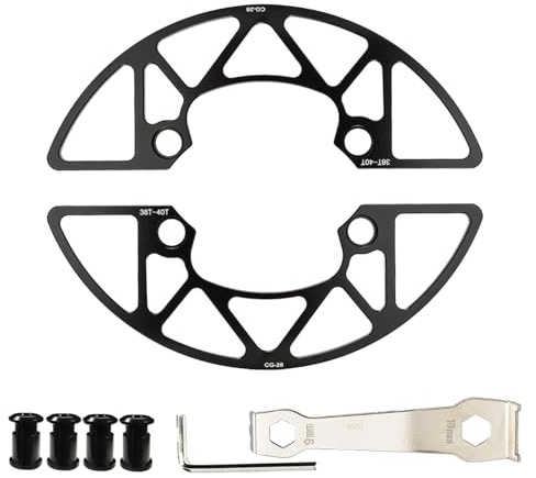 Laikoutd Aluminum Alloy Chainring Protector Covers And Bolts Bicycles Chainwheel Guard Covers Mountain Bike Chain Rings Guard Chainring Protector Cover And Bolts
