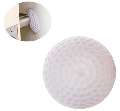 Cabilock Rubber Door Knob Stopper White Self-Adhesive Wall Bumper Protector for Door Handles Furniture Noise Dampening Impact Cushion Pads for Home Use