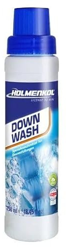 Holmenkol Down Wash specialrengöringsmedel för dunjackor, sovsäckar, täcken och kuddar, för 12 tvättar – Made in Germany