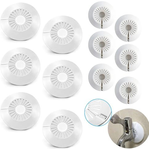12 stycken värmerör rosettset dekorativa rosetter och rosetter för radiatorrör snäppdesign lämplig för 10–25 mm och 30–50 mm rör värmerör skydd för att dölja fula röranslutningar