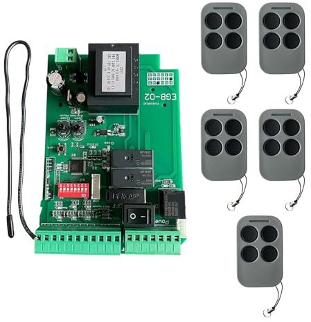 Tmboryuu Scheda Controllo 110 V / 220 V comprensiva terminali azionamento a Pulsante Singolo Collegamento e impostazione per Dispositivo Apertura Porta Scorrevole