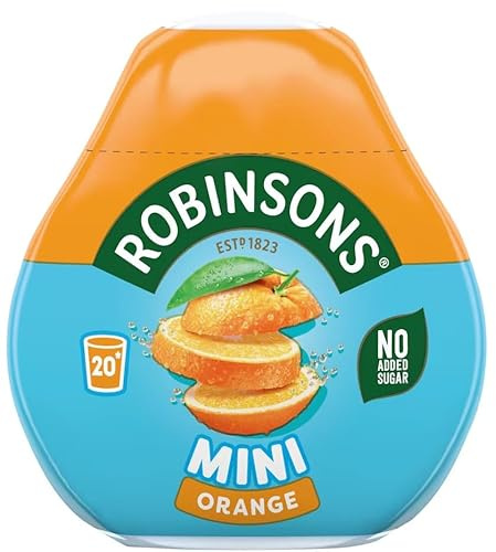 Robinson Mini Squash 66ml – Compact Juice Concentrate, No Added Sugar, Ideal for On-the-Go Hydration (Robinsons Mini Orange On-The-Go Squash 66ml)