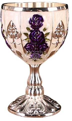 Fulenyi Calice da vino, Calice | Tazza di Liquore di vino in Rilievo in lega di zinco da 30 ml,Piccola Tazza da vino per birra, cocktail, Whi, Ornamenti retrò per home bar