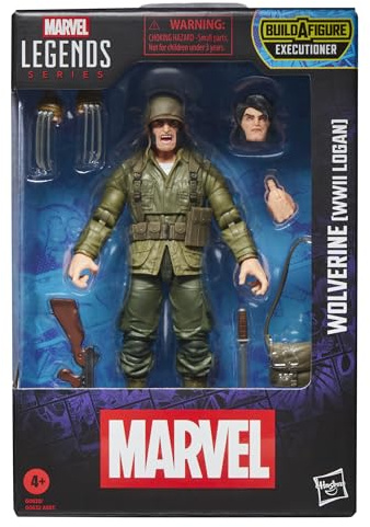 Hasbro Marvel Legends Series - Wolverine (WWII Logan), action figure ispirata ai fumetti degli X-Men