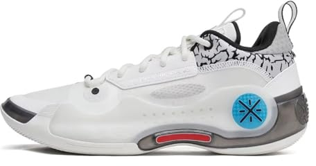 Li-Ning Way of Wade 10 Black Flash Men's Basketball Shoes Lining Anti-Slip Professional Shock Absorption Sneakers Sports Shoes White Black Blue US 9