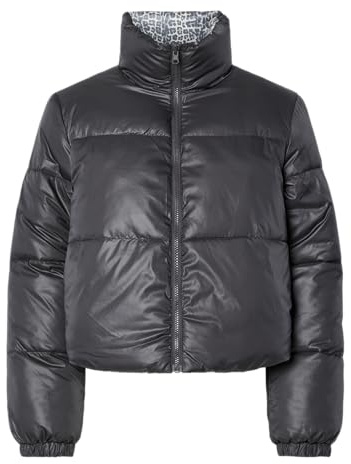 PIECES Pcjimma Reversible Puffer Jacket Giacca Reversibile, Asfalto, M Donna