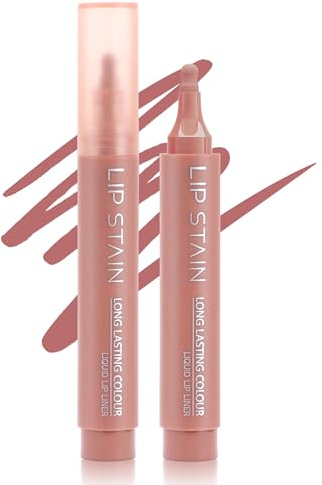 Erinde Tattoo Lip Liner Matte, Wasserfester Lip Marker, Langanhaltend und Hochpigmentiert, Präzise Spitze für Definierte Lippenkonturen, No Transfer & Smudgeproof, Nude Lipliner #01