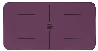 Yoga Studio The Grip Yoga Pad | Mini Mat (640 x 330mm) | Non-Slip Fitness Knee Pad | Support Cushioning Exercise Gym Workout Floor Pilates Mat (Soft Purple)