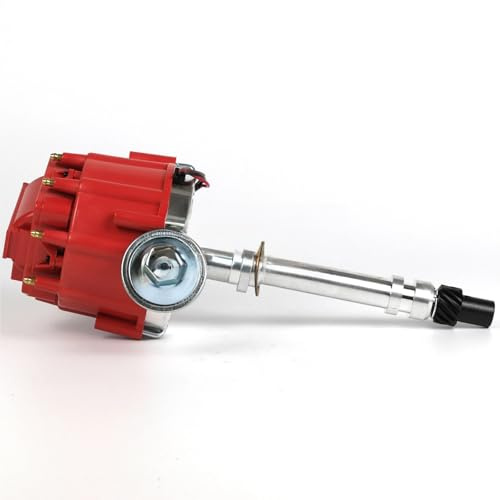 Distribuidor ELÉCTRICO Compatible con Chevrolet 305 350 400 Ci 8 CYL Small Big Block Compatible con Chevy 305 327 350 454 Distribuidor electrónico de Base pequeña Distribuidor de Encendido
