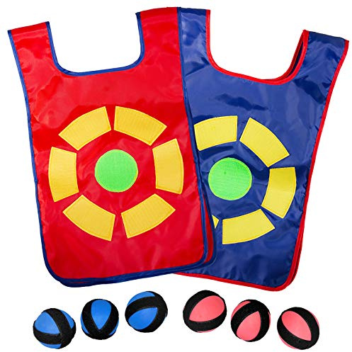 CC O PLAY Ultimate Dodgeball Game for Kids | 2-Player Toy Set 2 Vests, 6 Dodge Balls, & Drawstring Bag | Fun Dodge Tag Game for Indoor and Outside | Gift for Boys and Girls 6+ Years
