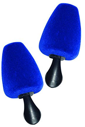 Kaps Square Foam Shoe Trees with Handle, Foam Shoe Tree for Square Toe Shoes, Velvet Toe Puff Shoe Shaper with Hygienic Formula (Dark blue)