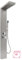 Colonne Douche Panneau de Douche en Acier Inoxydable, Système de Panneau de Douche Brossée, Colonne de Douche à Montage Mural Pulvérisateur Robinet d'eau,15 * 47 * 130cm