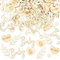 120 Pièce Confettis en Bois Baptême Décoration de Table, Scettar Confettis Baby Shower Décorations, Confettis Gender Reveal, Confettis Décoration de Table pour Bébé,Fête Prénatale pour Garçon et Fille