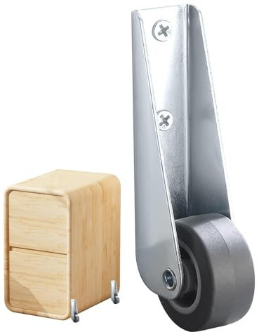 Ruote girevoli per carichi pesanti,Ruote per carichi pesanti,Ruota direzionale con staffa lunga | Ruote con montaggio laterale per vari tipi di mobili, ruote con rotelle lisce e silenziose