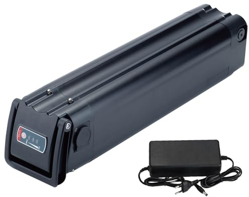Batteria di ricambio per e-bike TELEFUNKEN Multitalent per ZÜNDAPP Z510, Z517, per Green 2.7, per Green 3.7 e molte altre. Con caricatore 36V 12Ah Li-ion (36V12Ah 39.5cm)